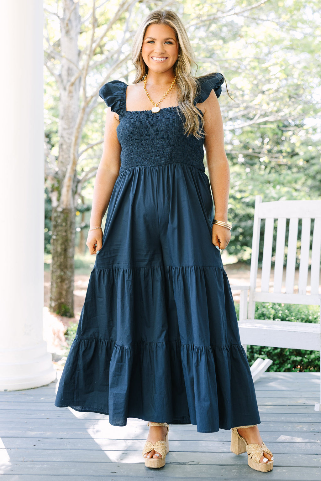 Play It By Ear Jumpsuit, Navy