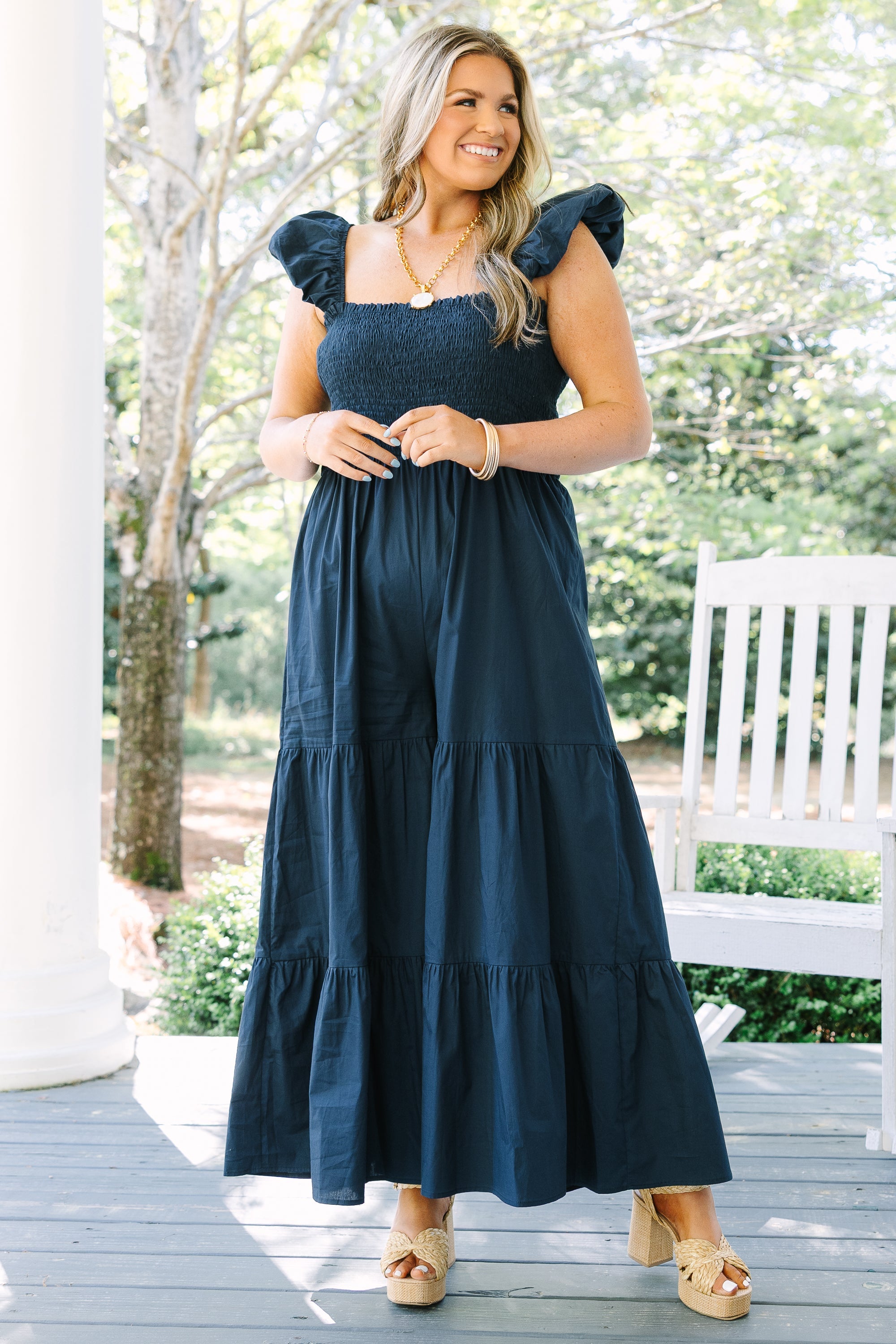 Play It By Ear Jumpsuit, Navy