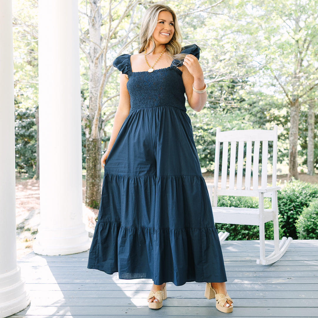 Play It By Ear Jumpsuit, Navy