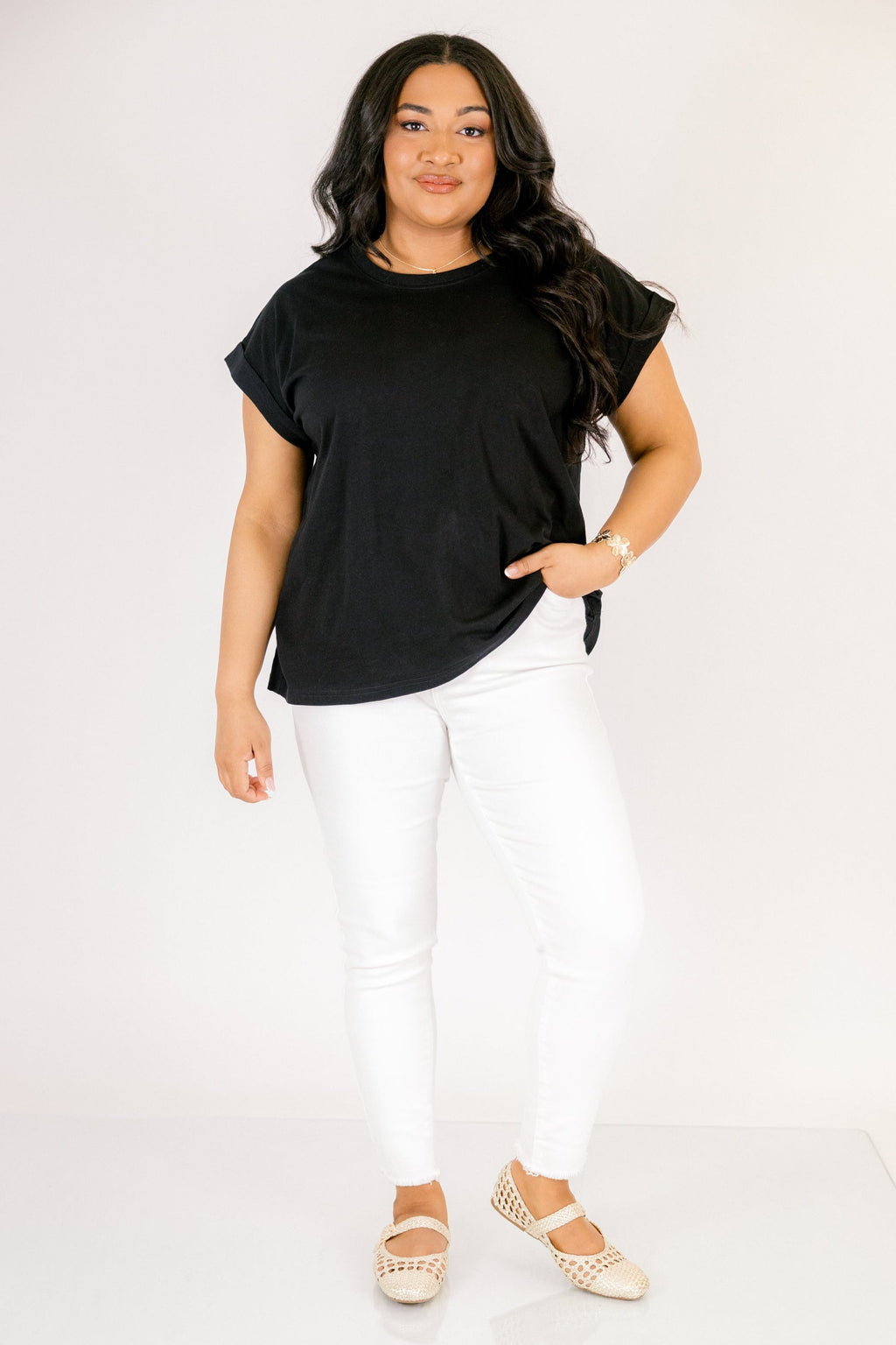Pretty Please Tee, Black