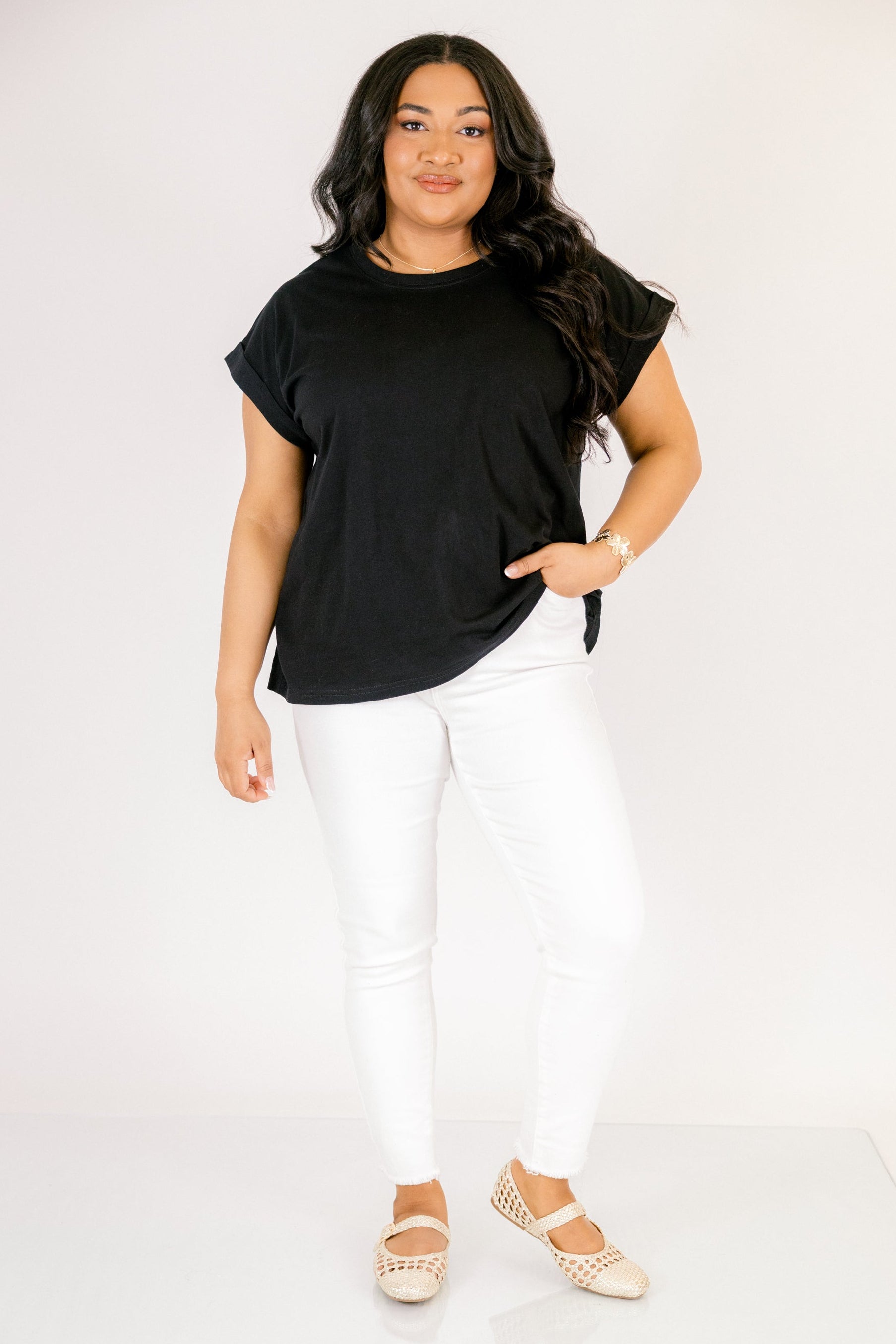 Pretty Please Tee, Black