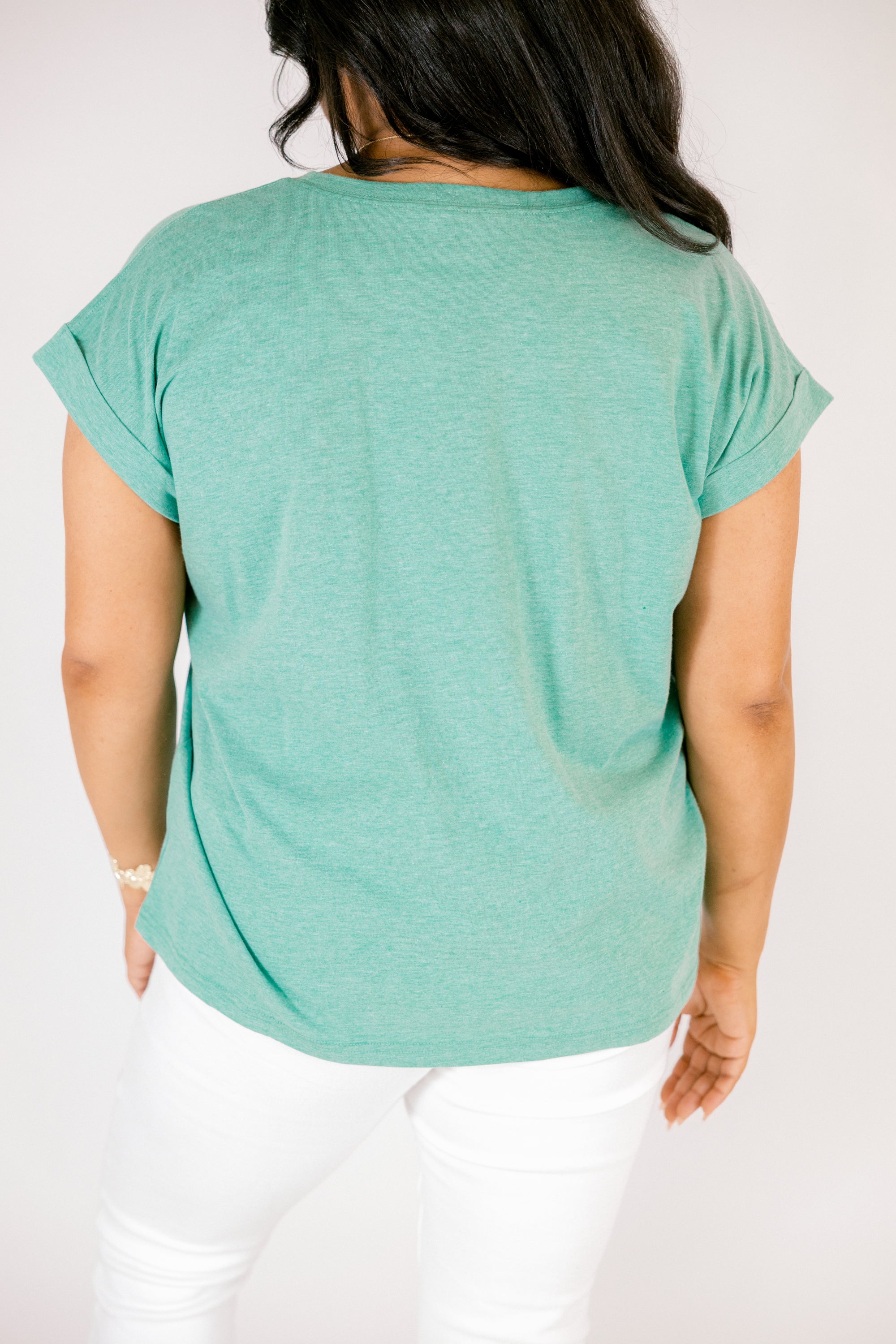 Pretty Please Tee, Heather Kelly Green