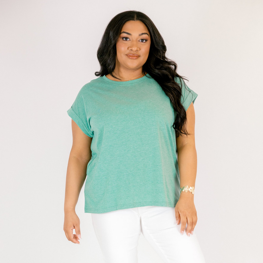 Pretty Please Tee, Heather Kelly Green
