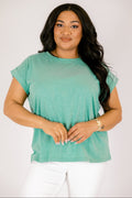 Pretty Please Tee, Heather Kelly Green