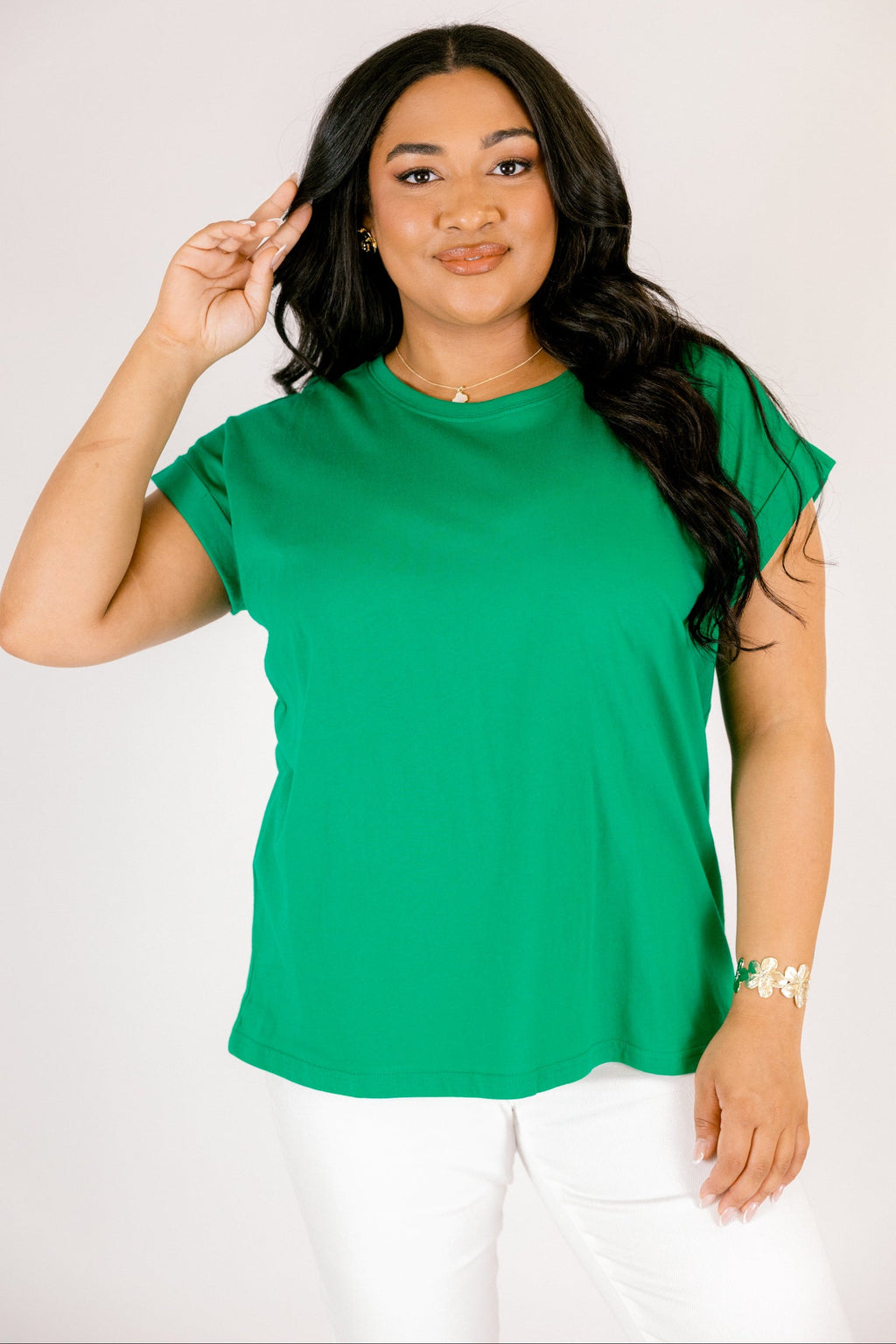 Pretty Please Tee, Kelly Green