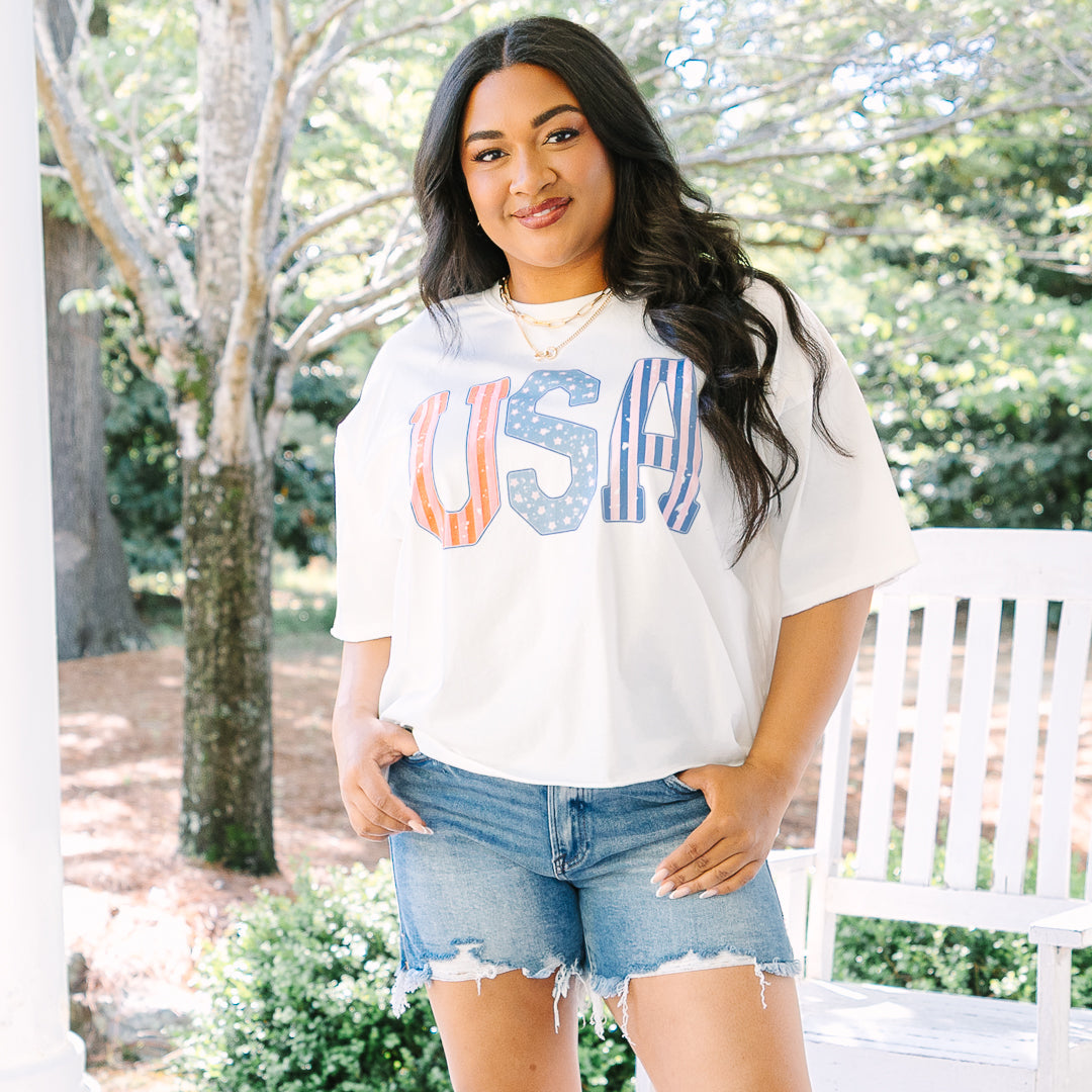 Pride Of The Land Vintage Wash Tee, White