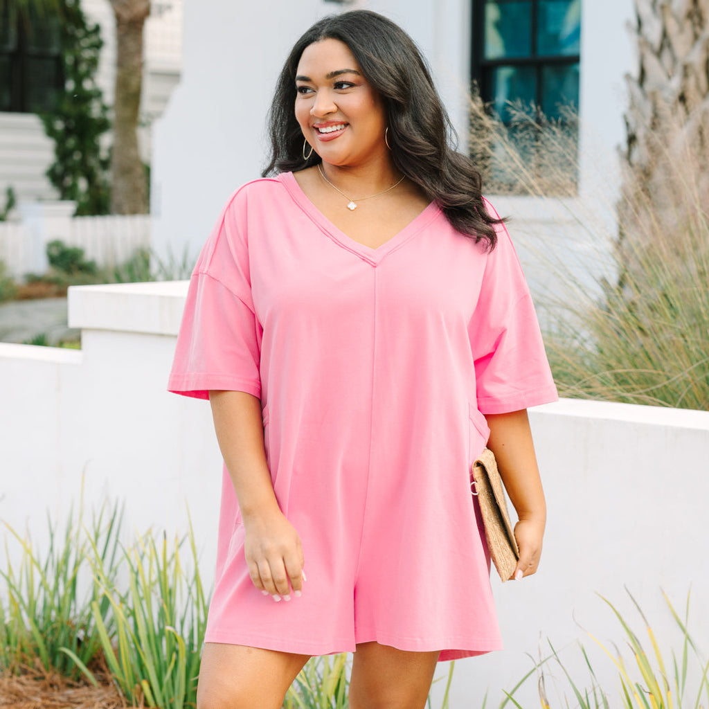 Quick Step Romper, Pink