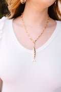 Quite A Catch Necklace, Gold