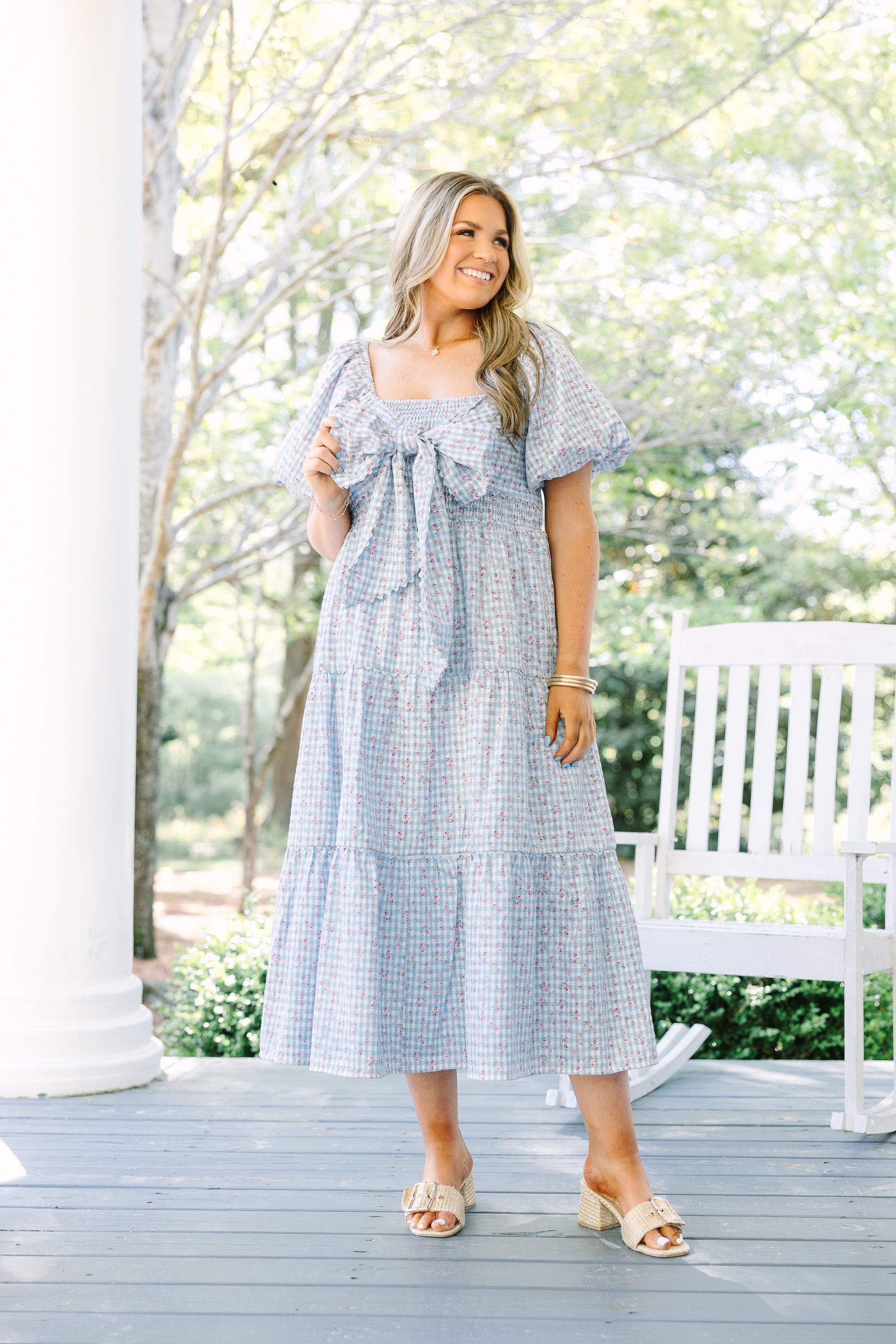 Read Between The Lines Dress, Baby Blue