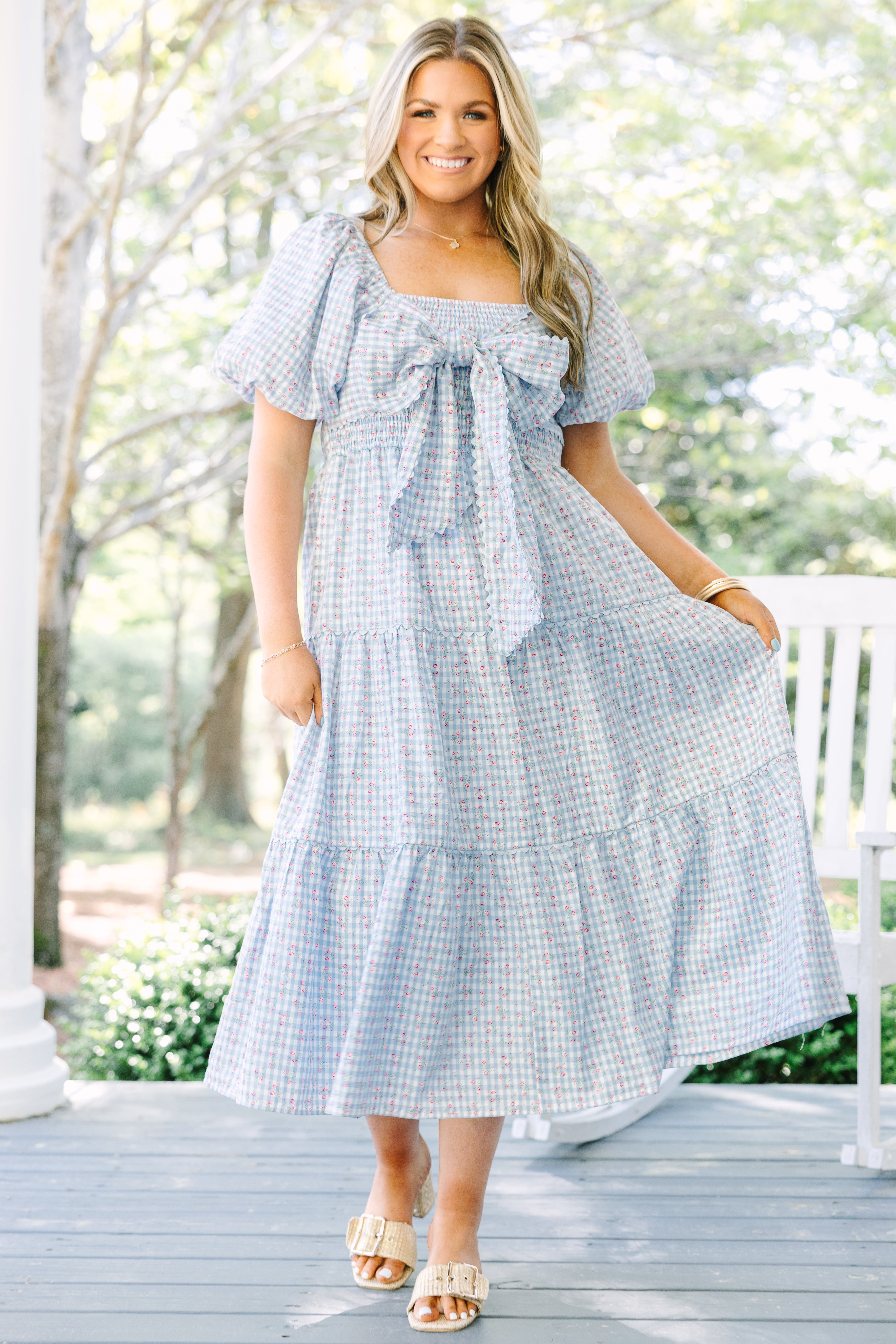 Read Between The Lines Dress, Baby Blue