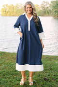 Ready For What's Next Dress, Blue