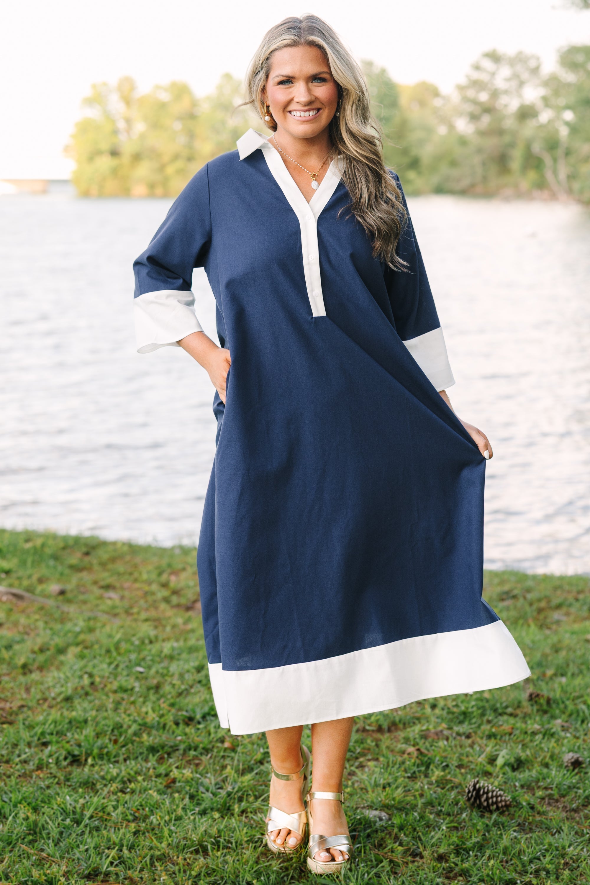 Ready For What's Next Dress, Blue
