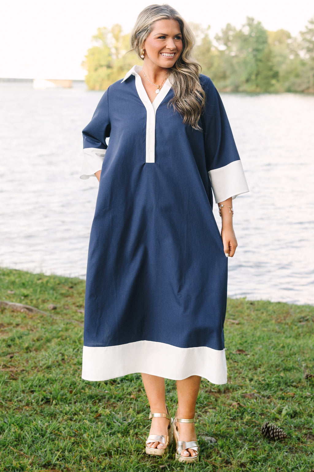 Ready For What's Next Dress, Blue
