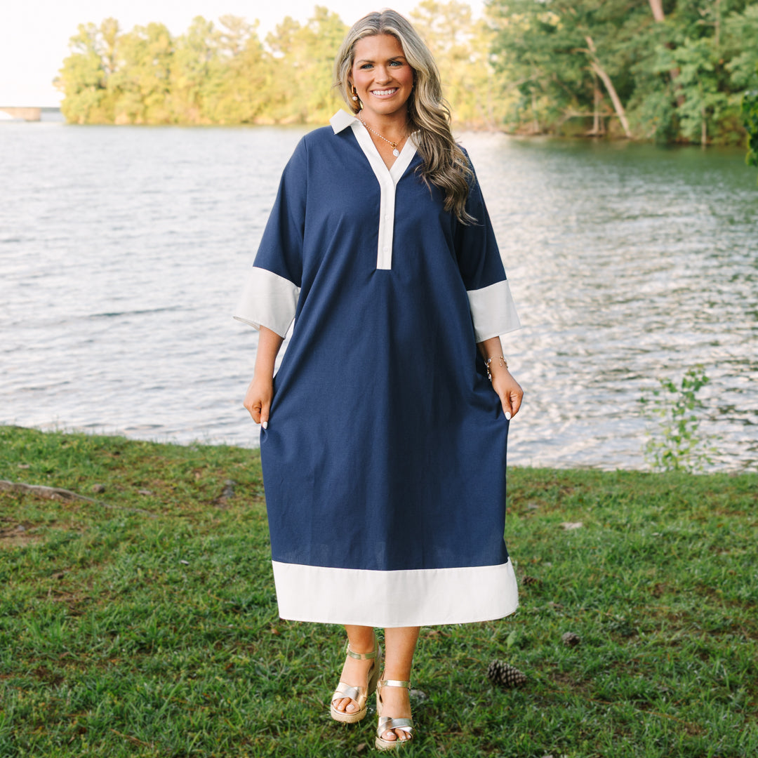 Ready For What's Next Dress, Blue