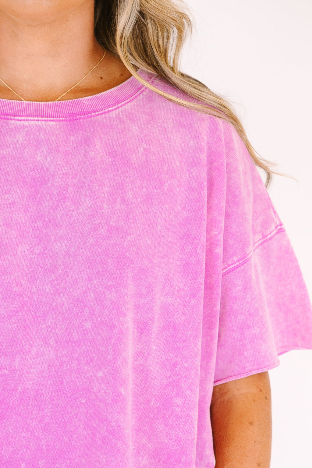Relax and Repeat Tee, Bright Mauve