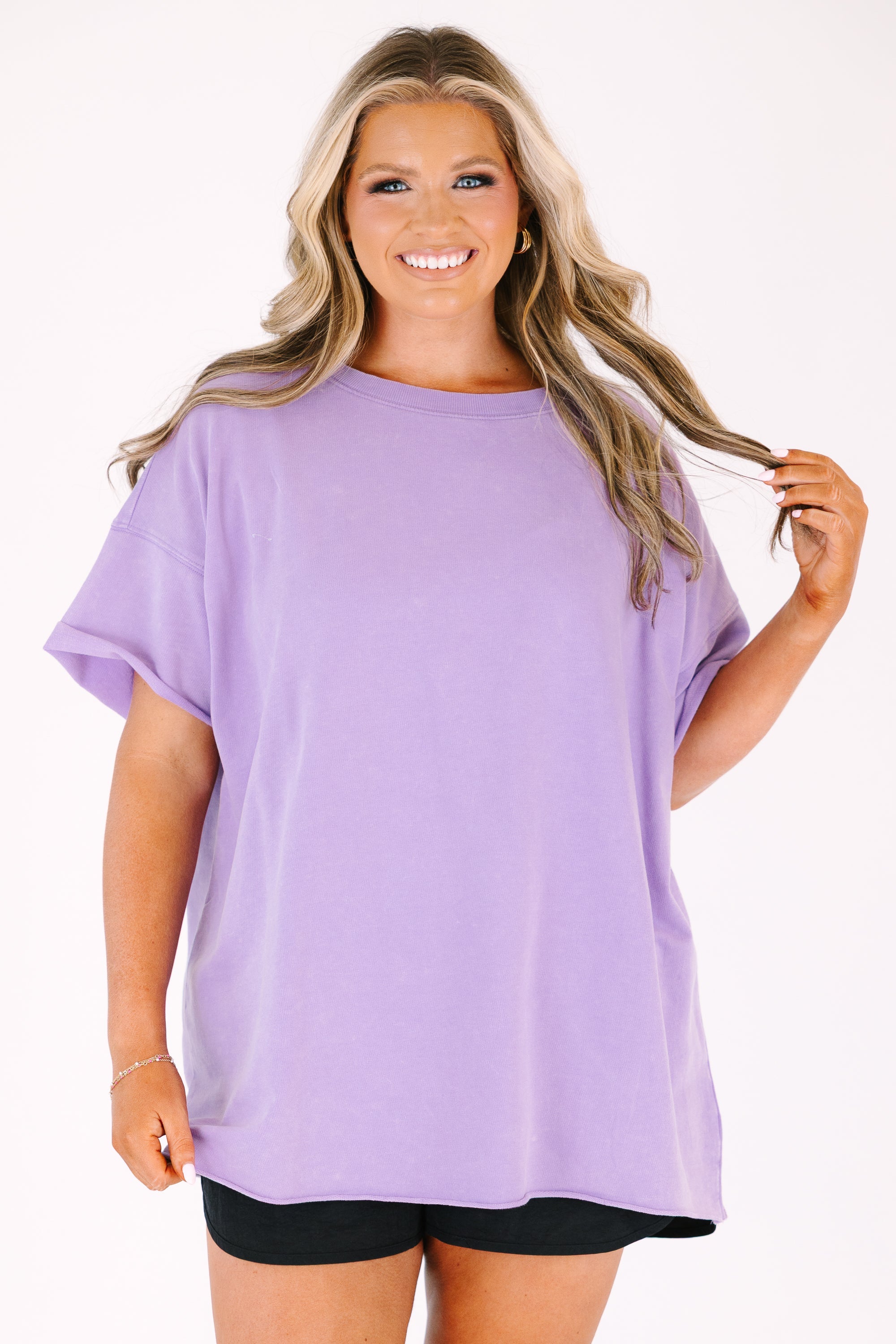 Relax and Repeat Tee, Lavender