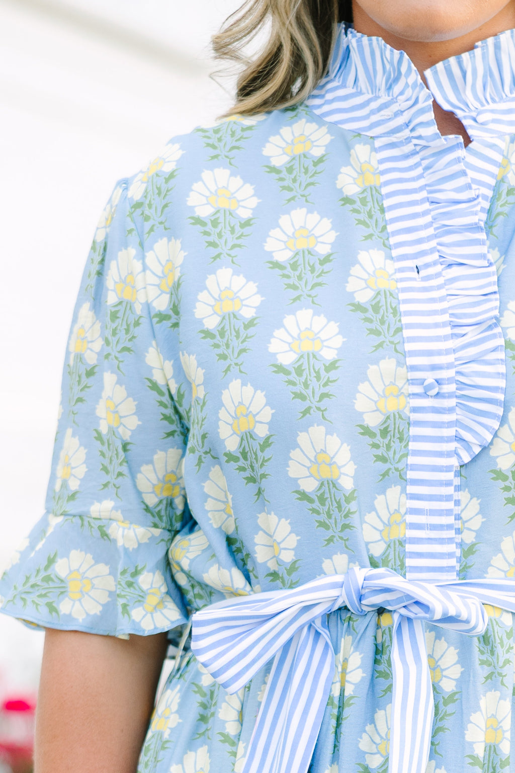 Reserved For You Dress, Blue Floral