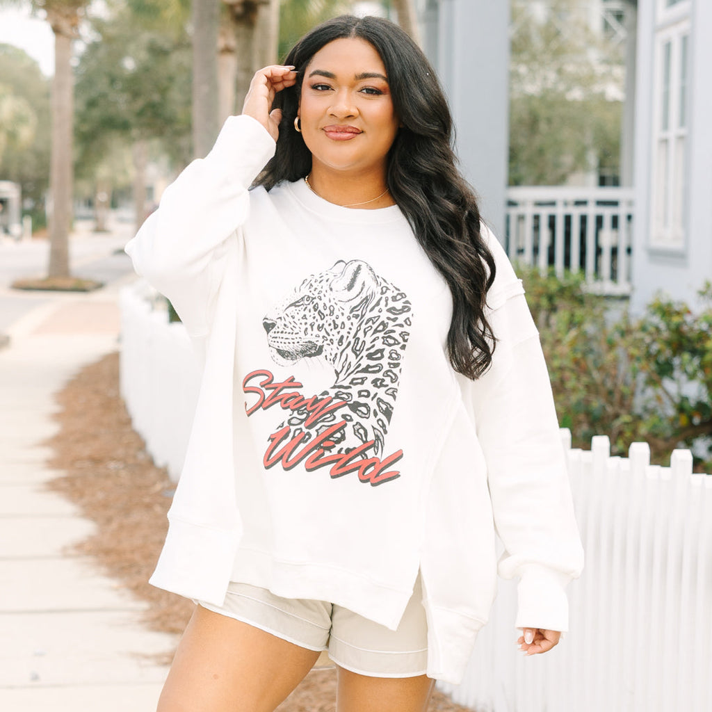 Retro and Wild Comfy Crew, Ivory