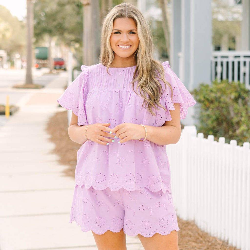 Right Over Here Top, Purple