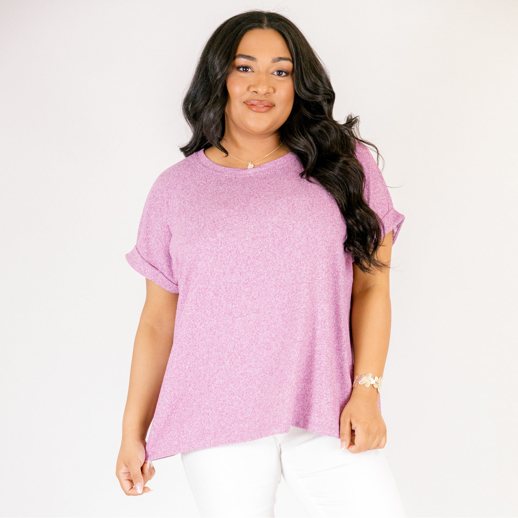 Roaming Around Tee, Light Plum