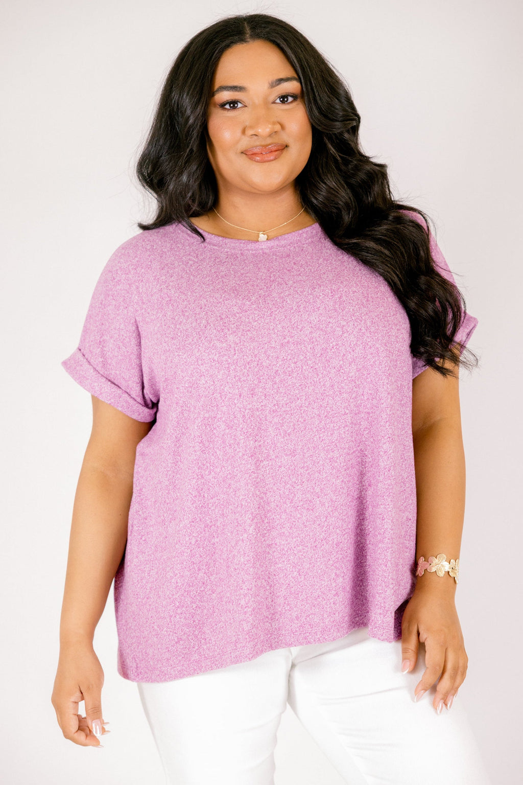 Roaming Around Tee, Light Plum