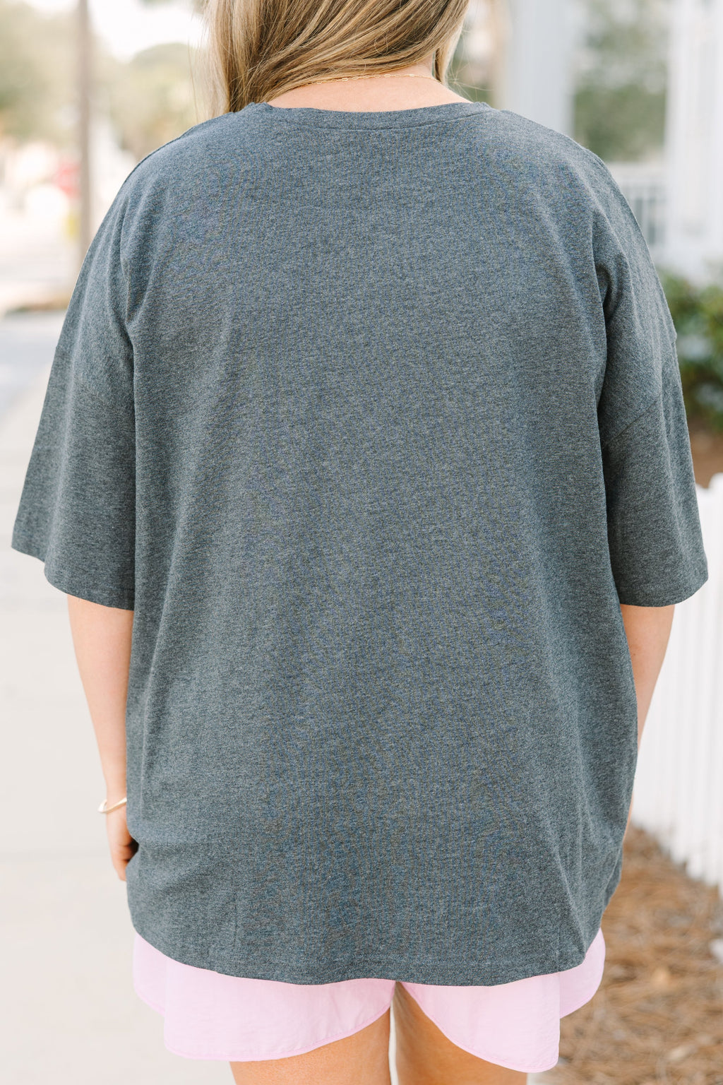 Summer of Fun Boyfriend Tee, Charcoal
