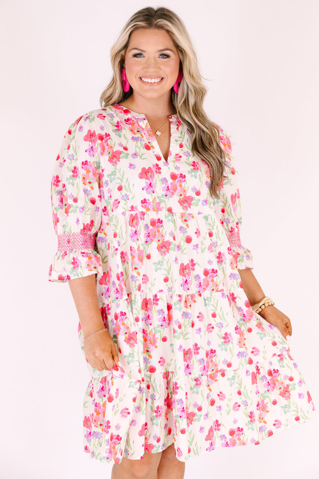 Sands Of Life Dress, Fuchsia