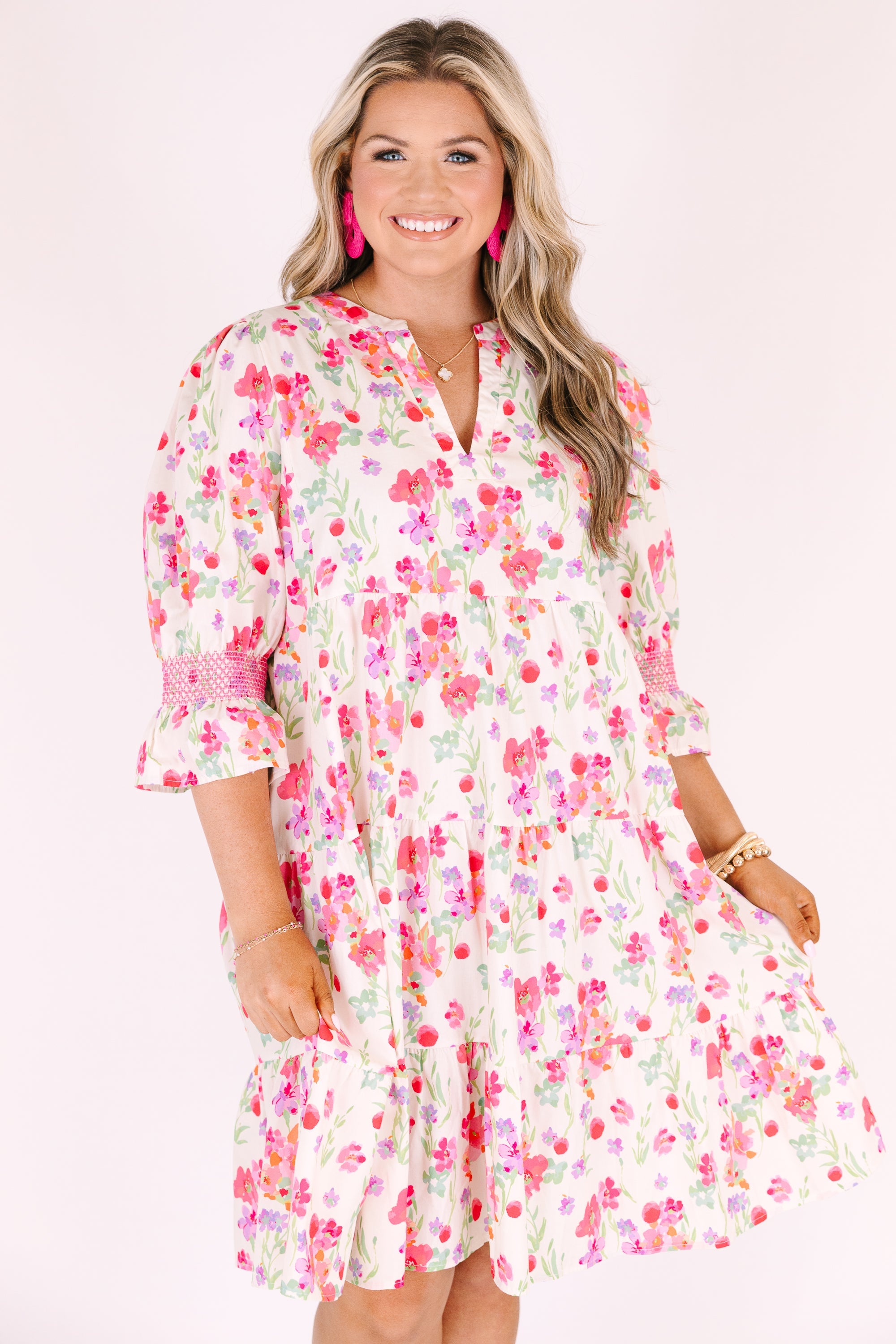 Sands Of Life Dress, Fuchsia