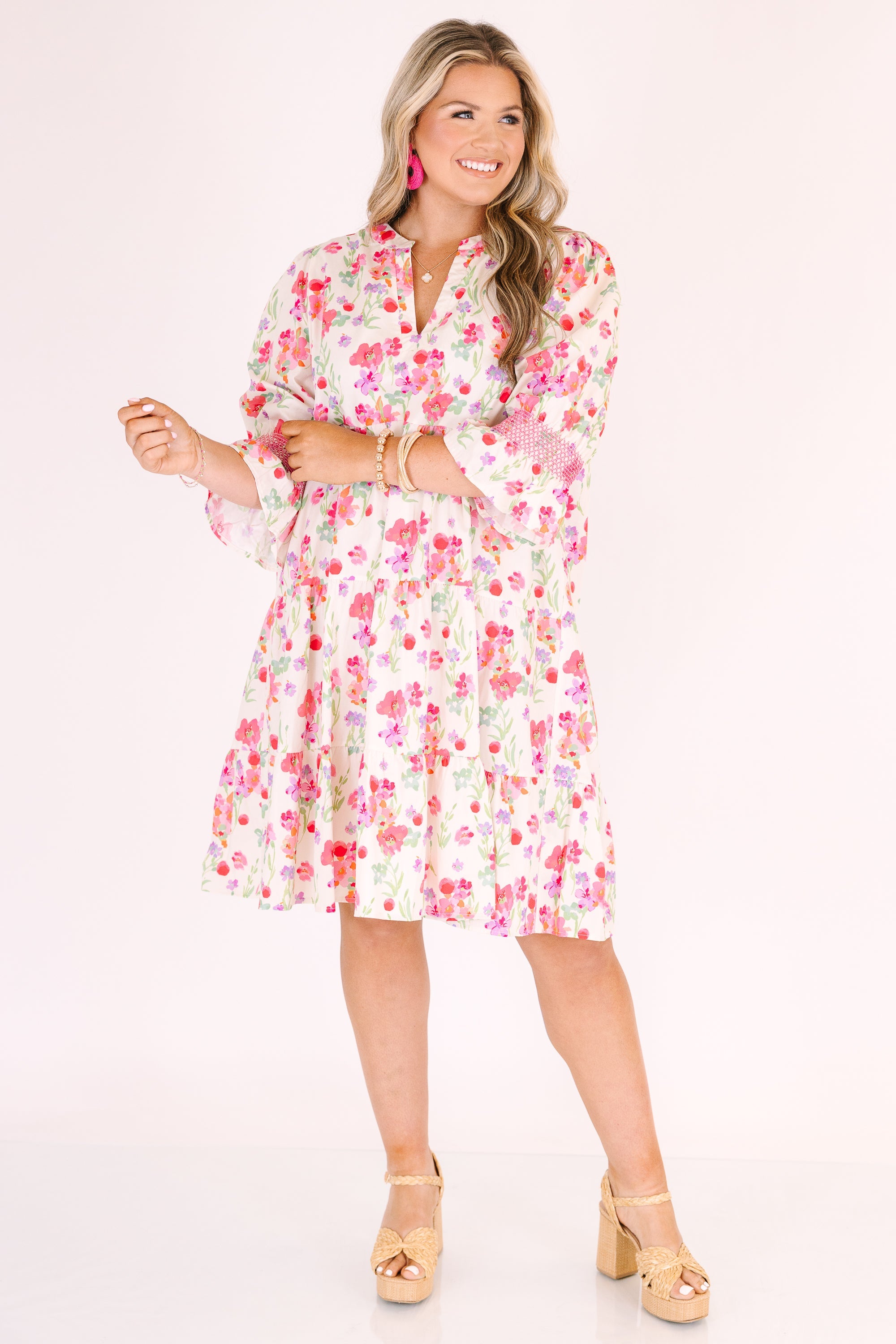 Sands Of Life Dress, Fuchsia