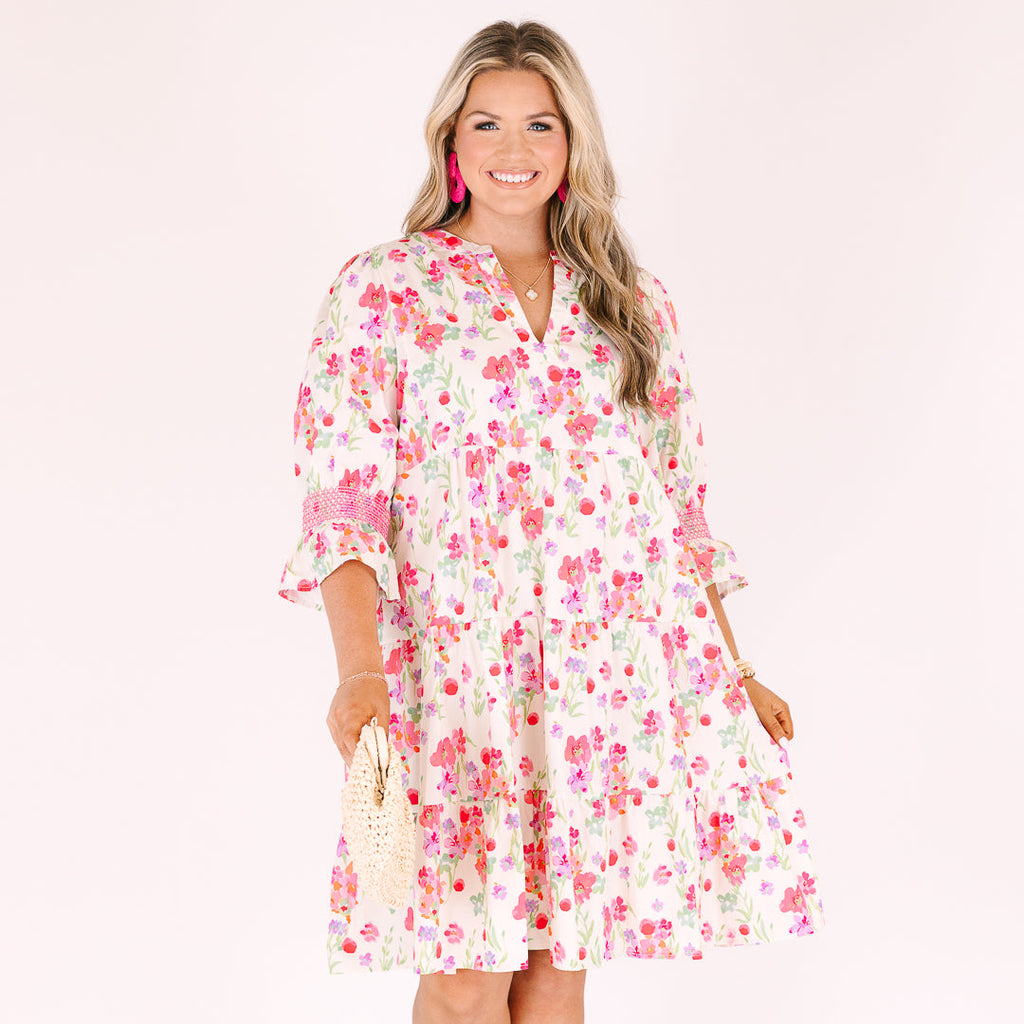 Sands Of Life Dress, Fuchsia