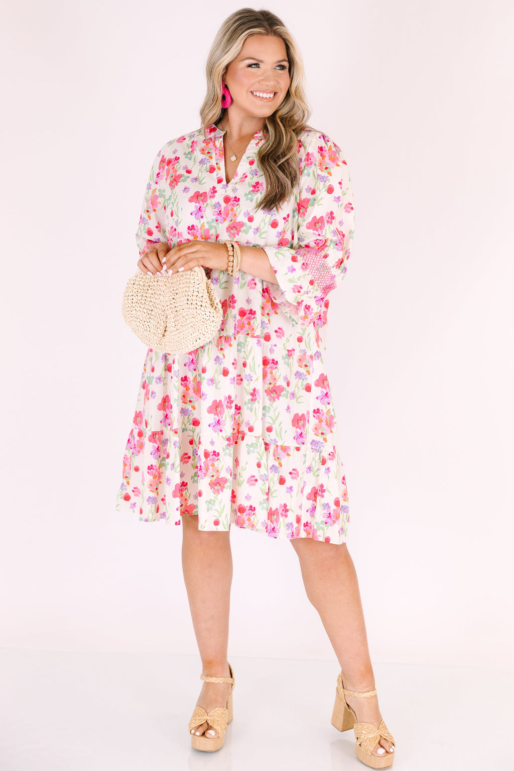 Sands Of Life Dress, Fuchsia