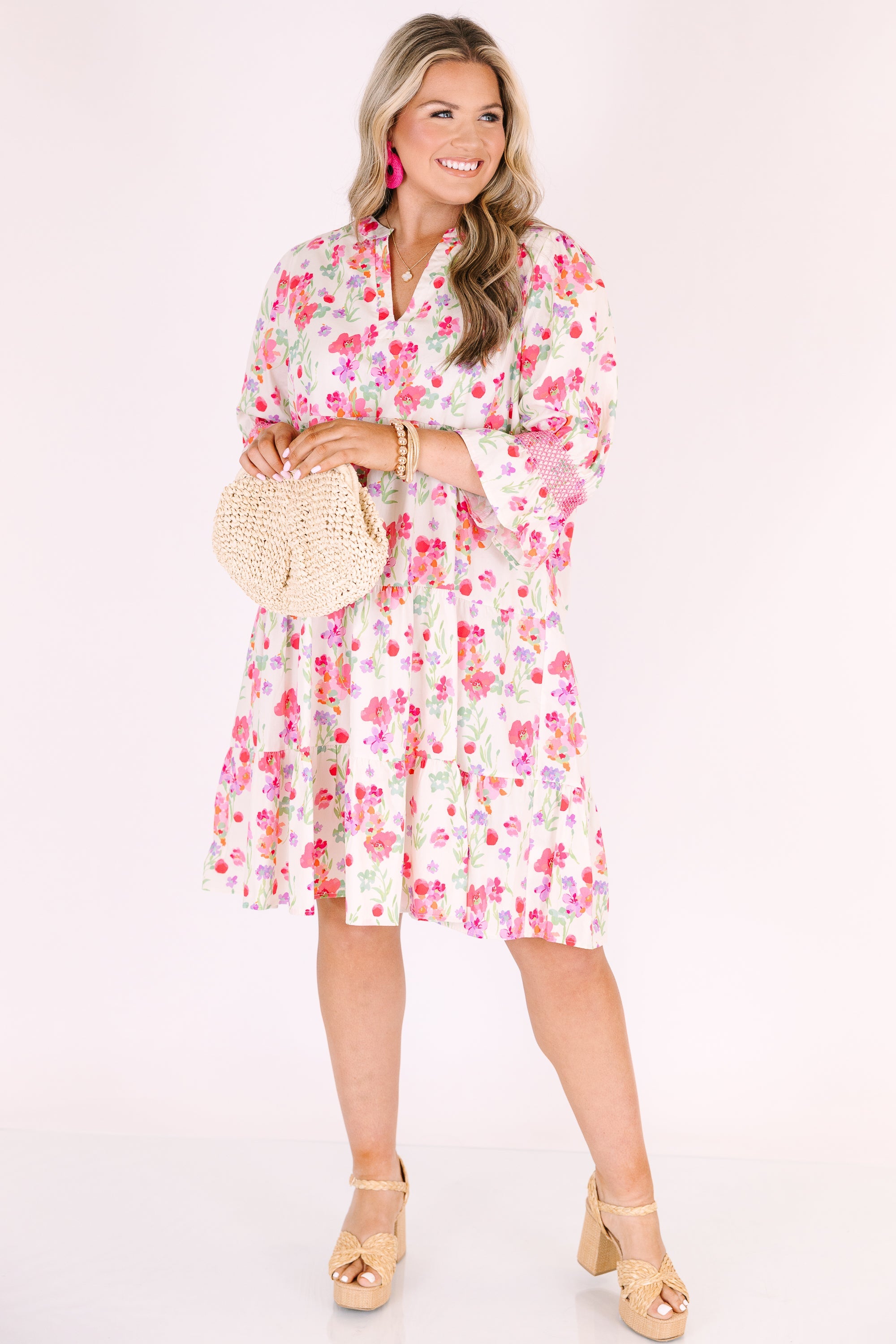 Sands Of Life Dress, Fuchsia