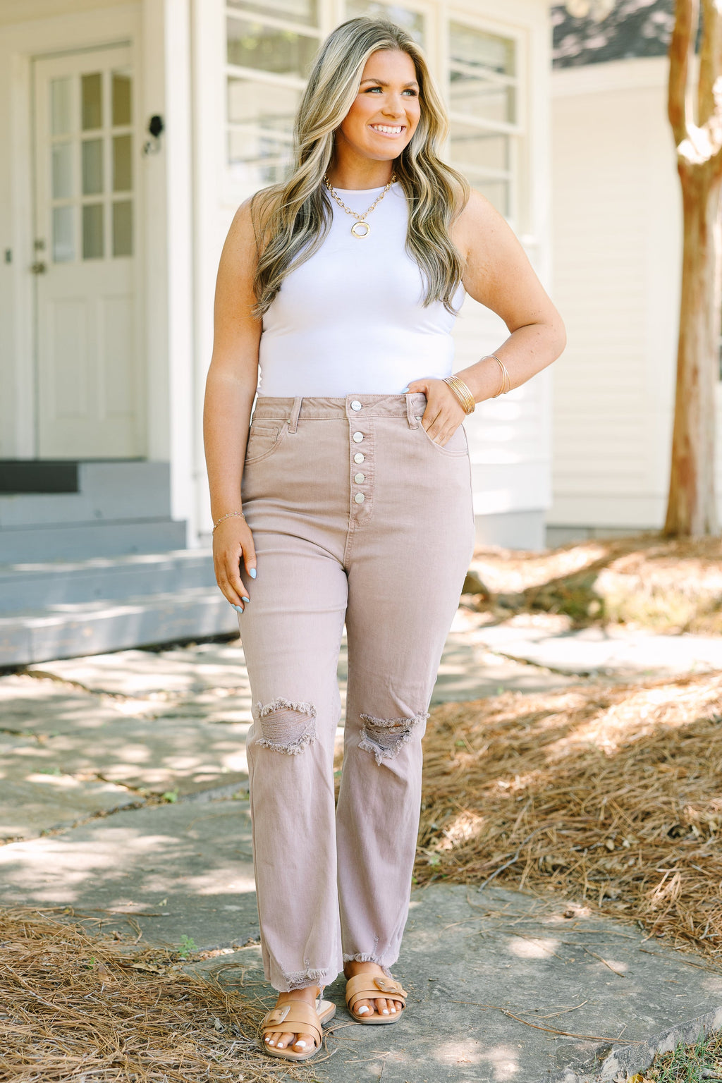 Set Free Jeans, Mauve