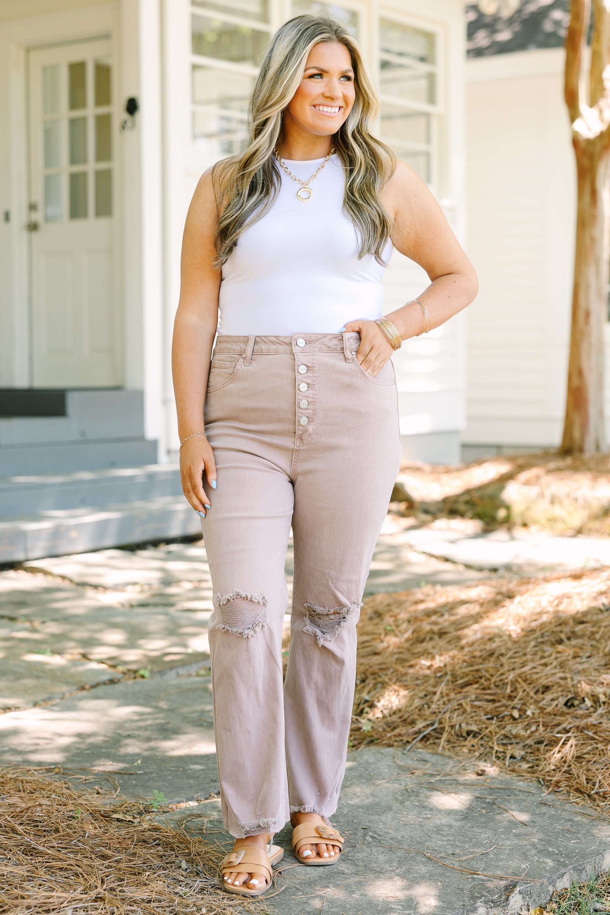 Set Free Jeans, Mauve