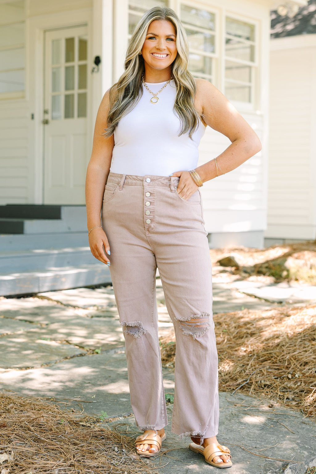 Set Free Jeans, Mauve