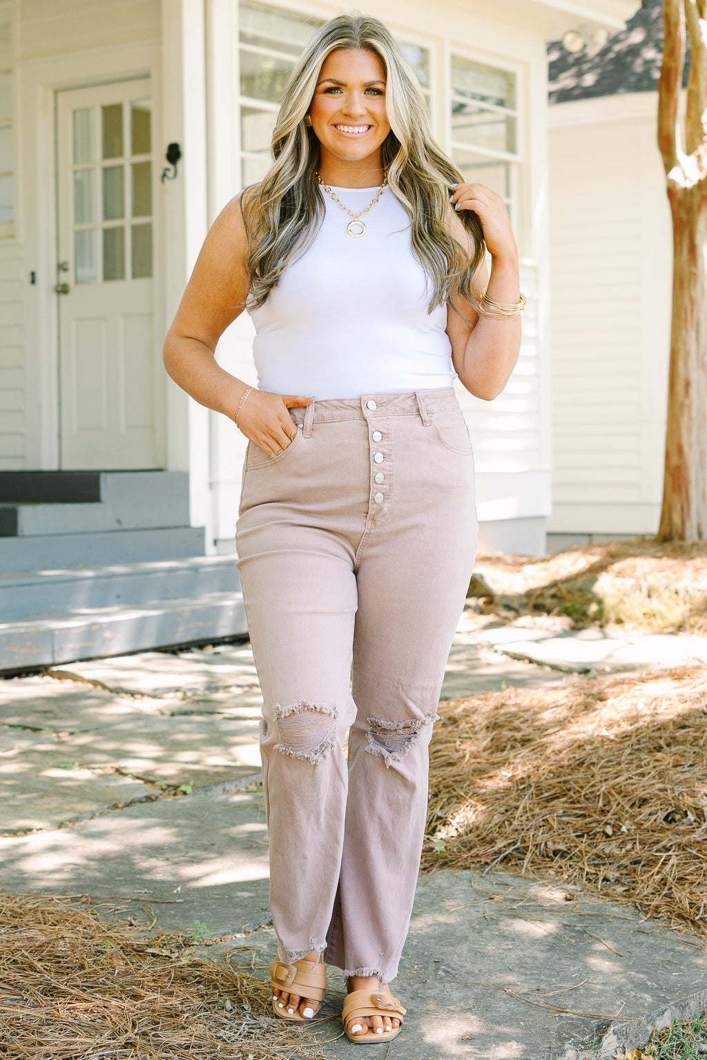 Set Free Jeans, Mauve
