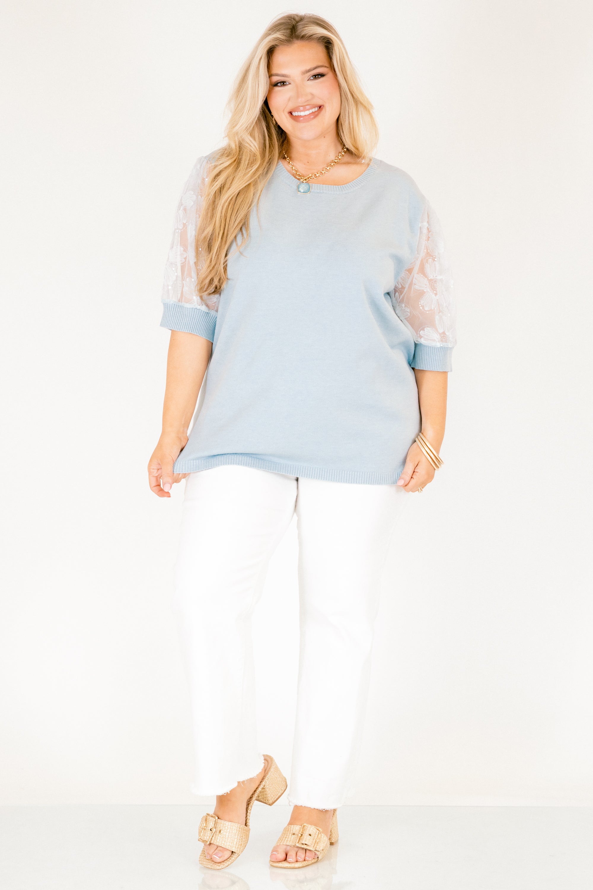 Shine Bright Darling Top, Blue