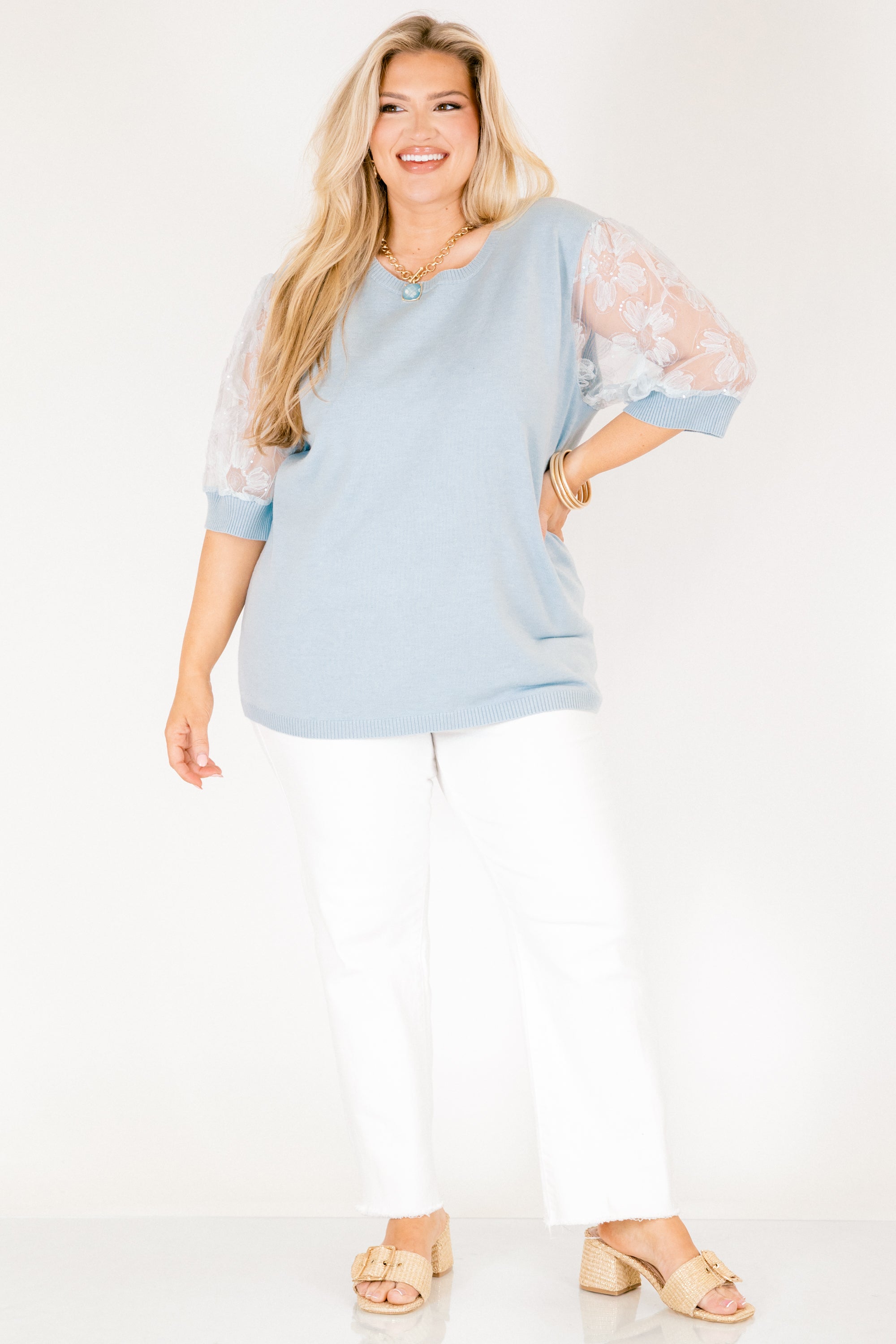 Shine Bright Darling Top, Blue