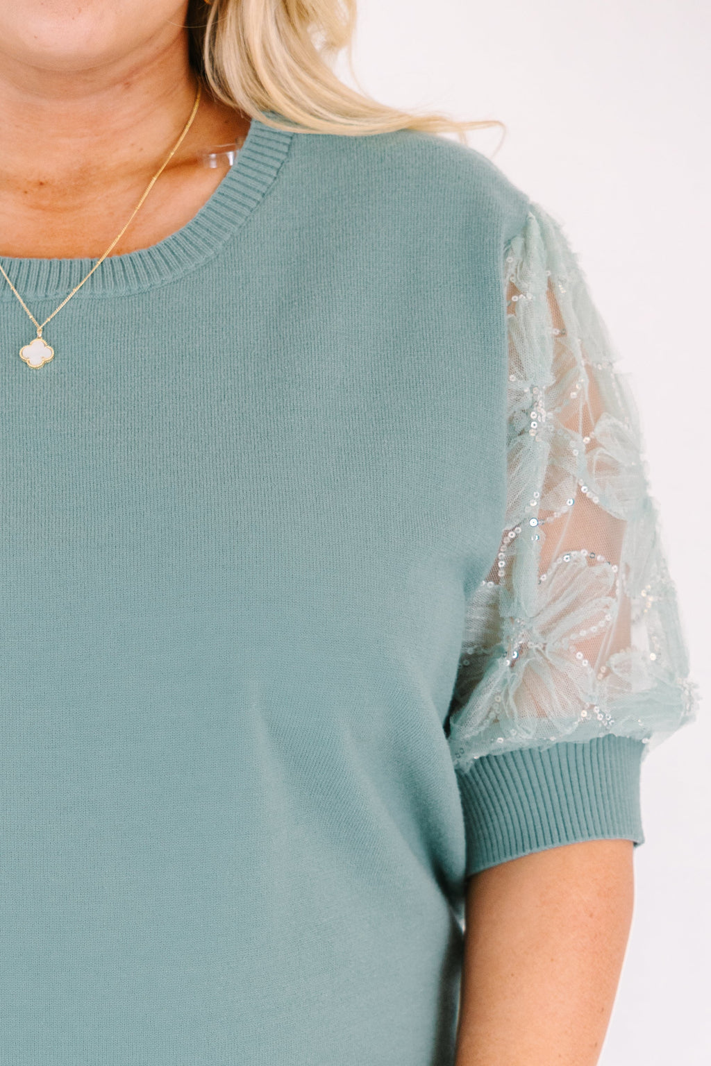 Shine Bright Darling Top, Sage
