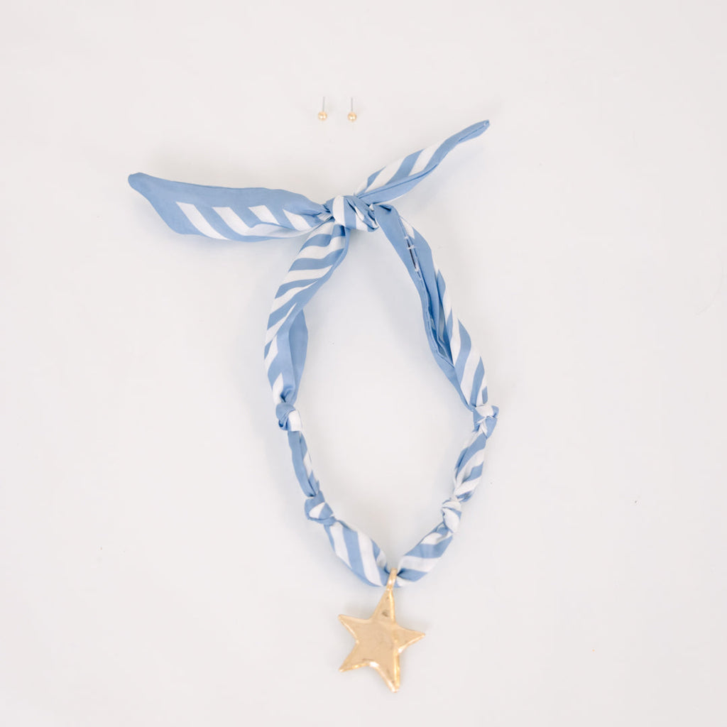 Shine On Me Necklace Set, Blue