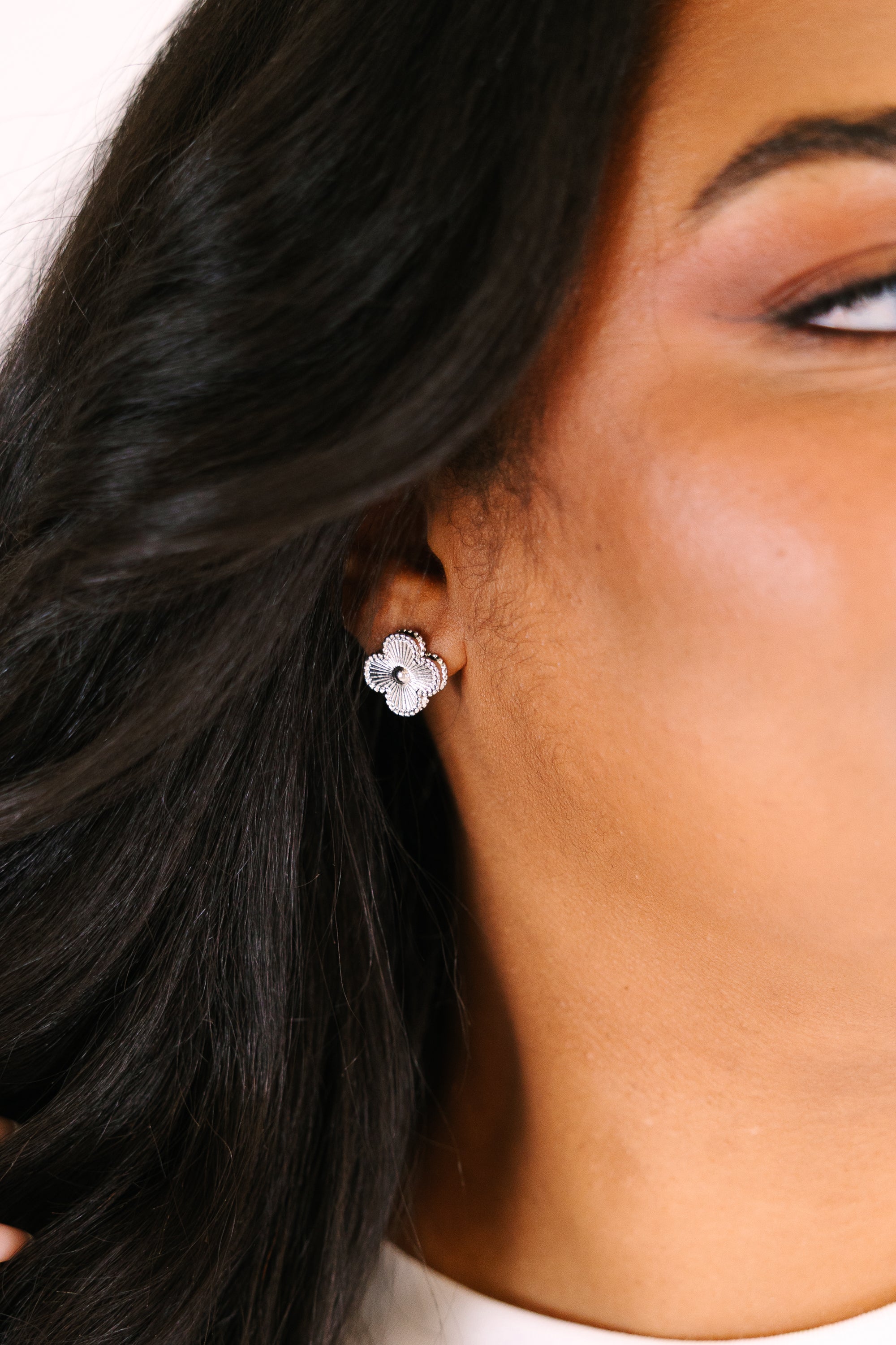 Shine On You Earrings, Silver
