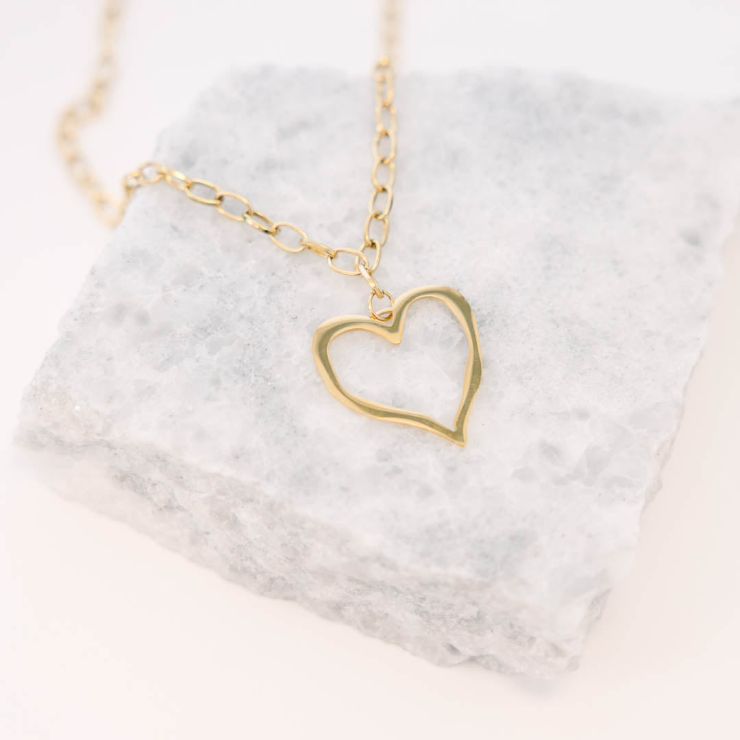 Show Me Love Necklace, Gold