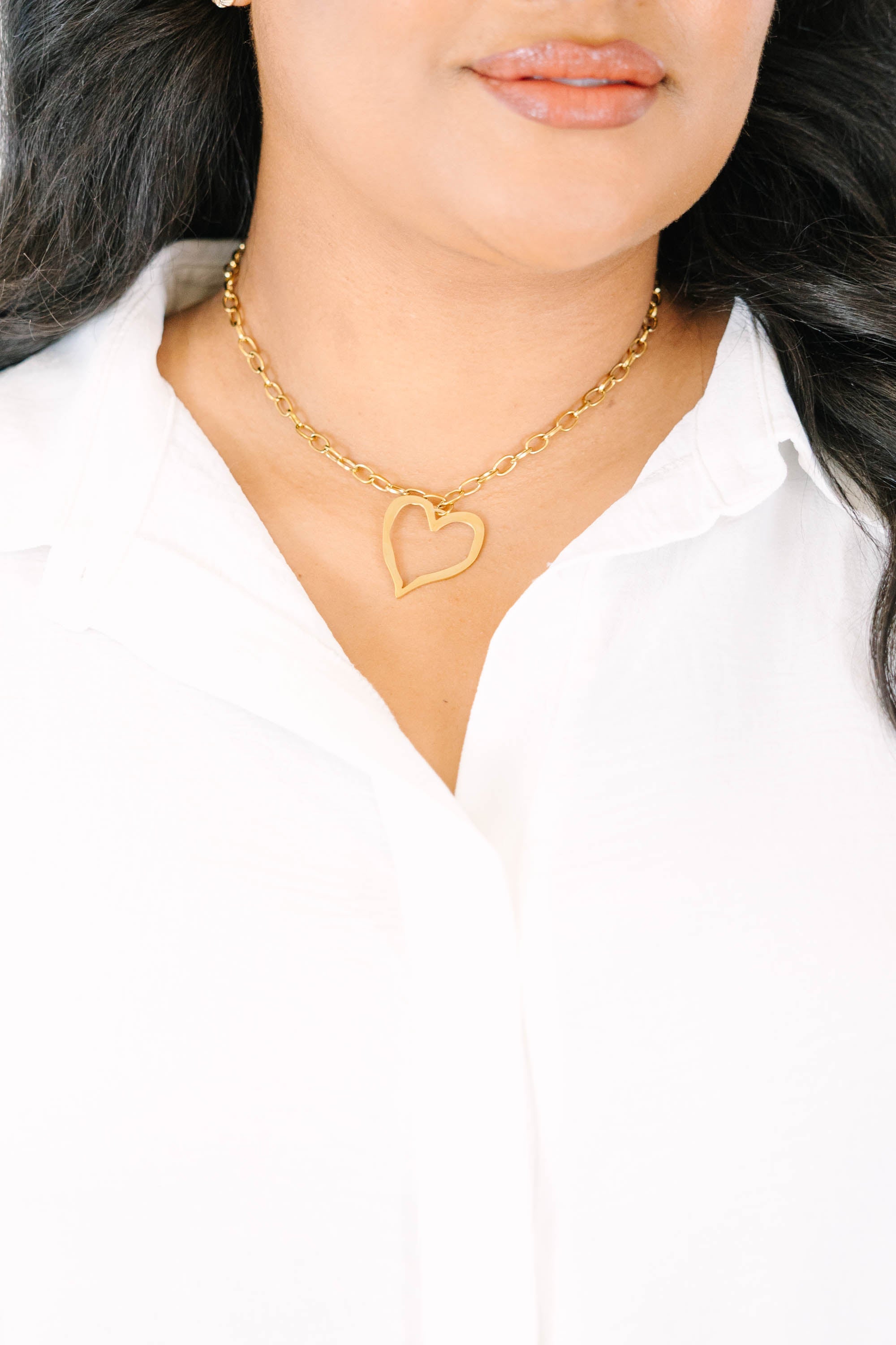 Show Me Love Necklace, Gold
