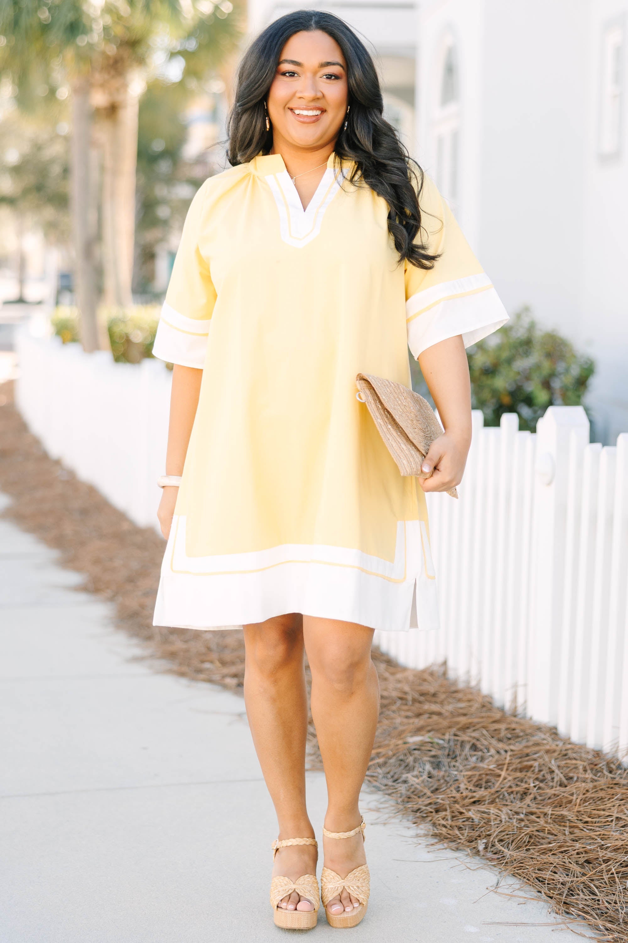 Simple Joys Dress, Yellow