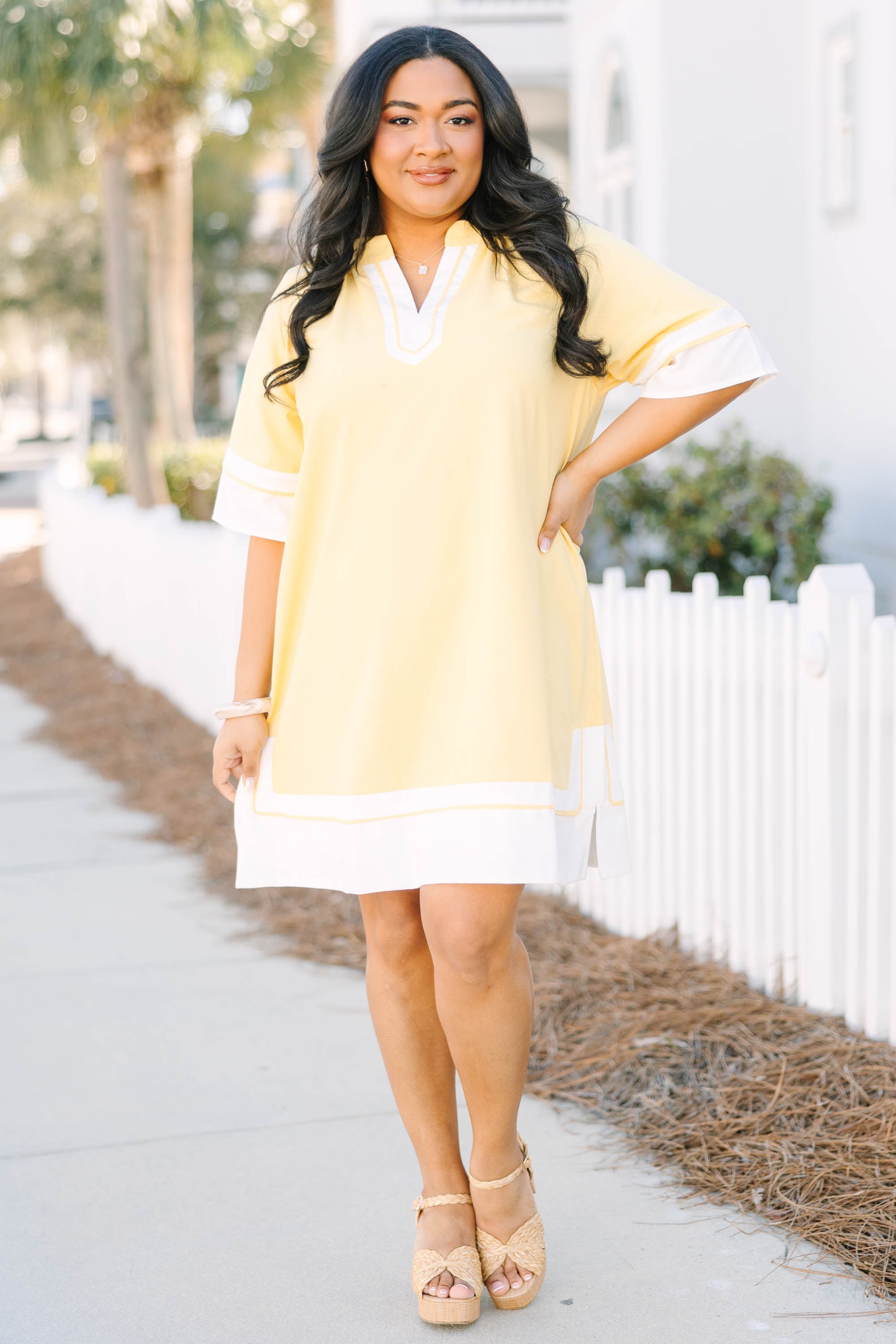 Simple Joys Dress, Yellow