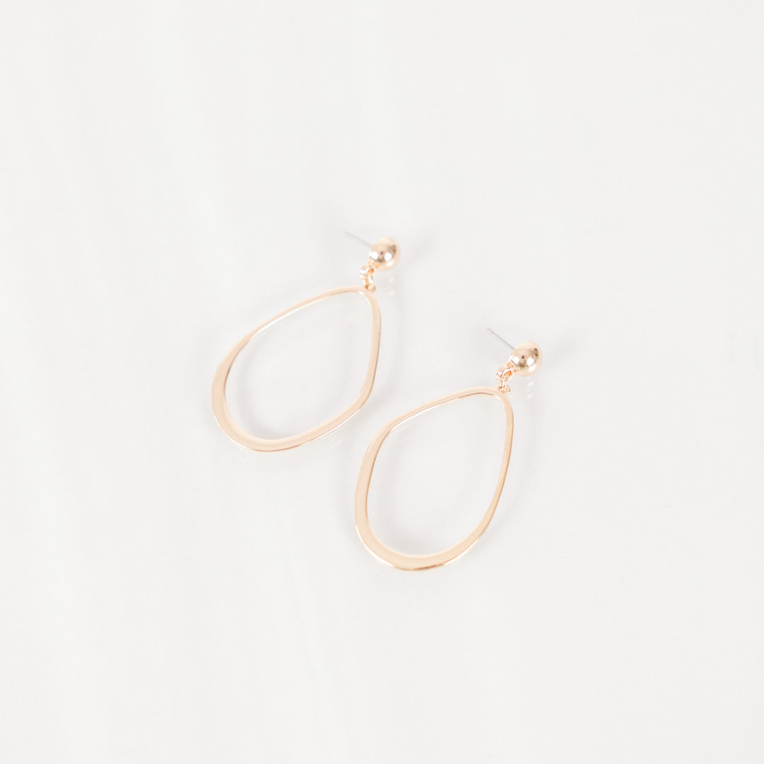 Simple Shine Earrings, Gold