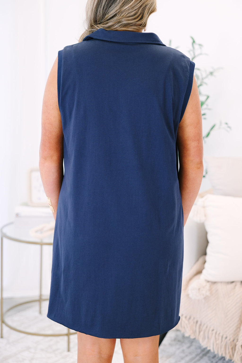 Simplicity Always Works Dress, Navy