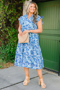 Simply The Vibe Midi Dress, Cobalt