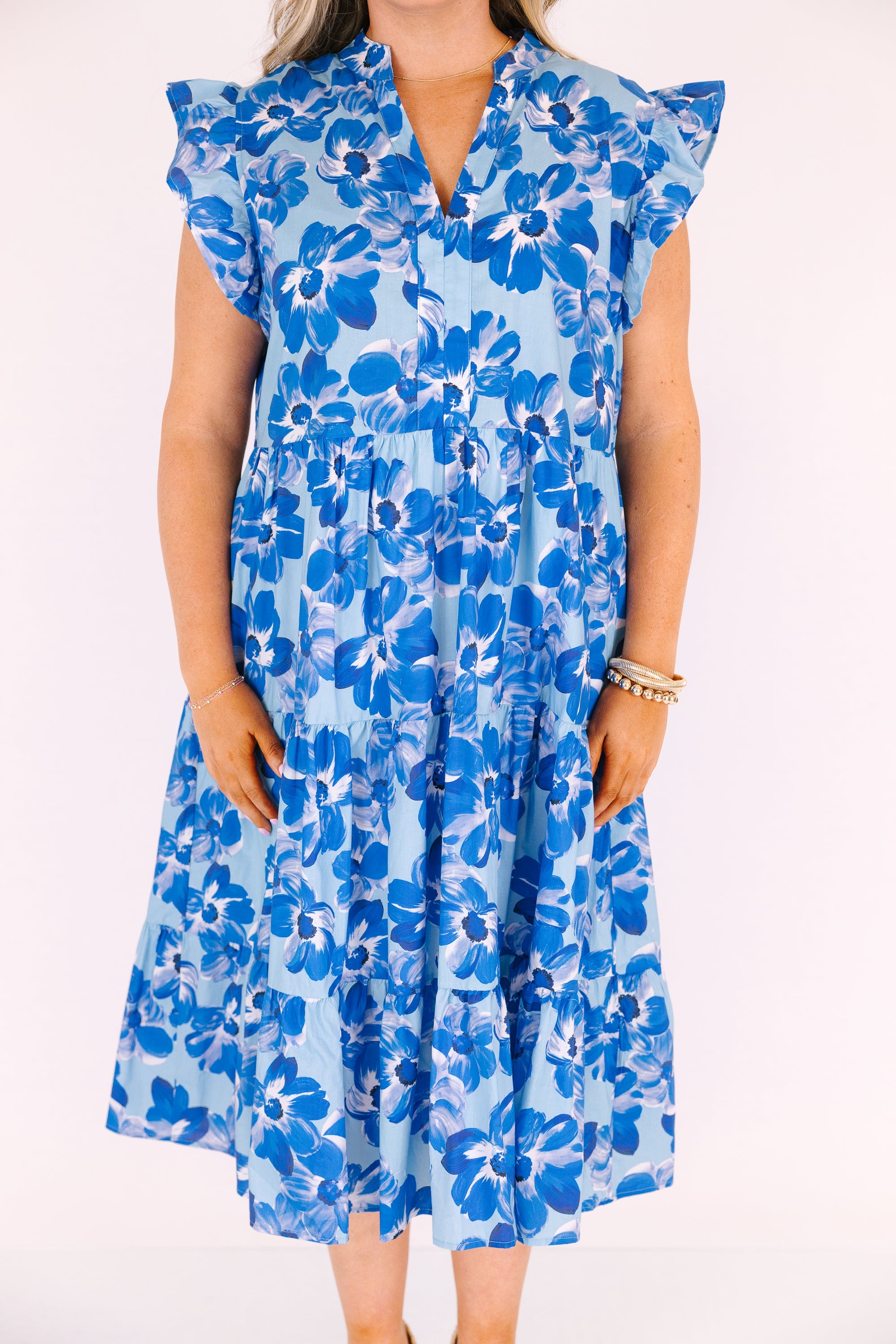 Simply The Vibe Midi Dress, Cobalt