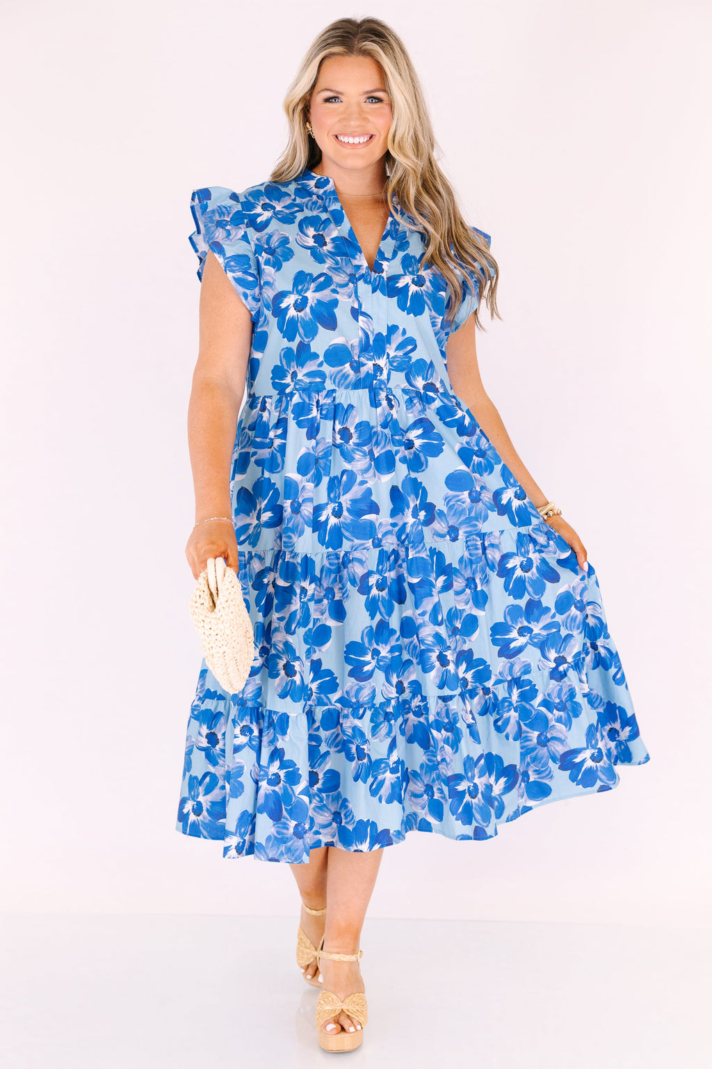 Simply The Vibe Midi Dress, Cobalt